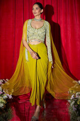 Indowestern Cape Set